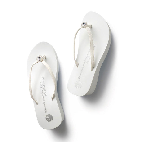 Wedding Vintage Diamond Ring Platform Flip Flops Girl Two Doors Down